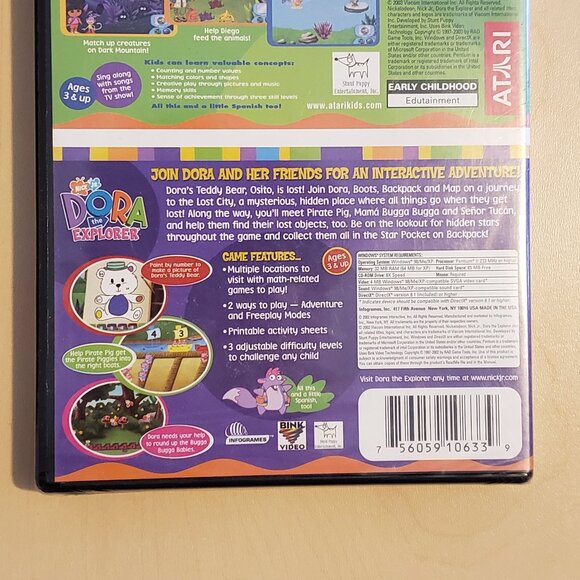 Atari Dora The Explorer Animal Adventure & Lost City Adventure - 2 Pack PC Game - Picture 5 of 6